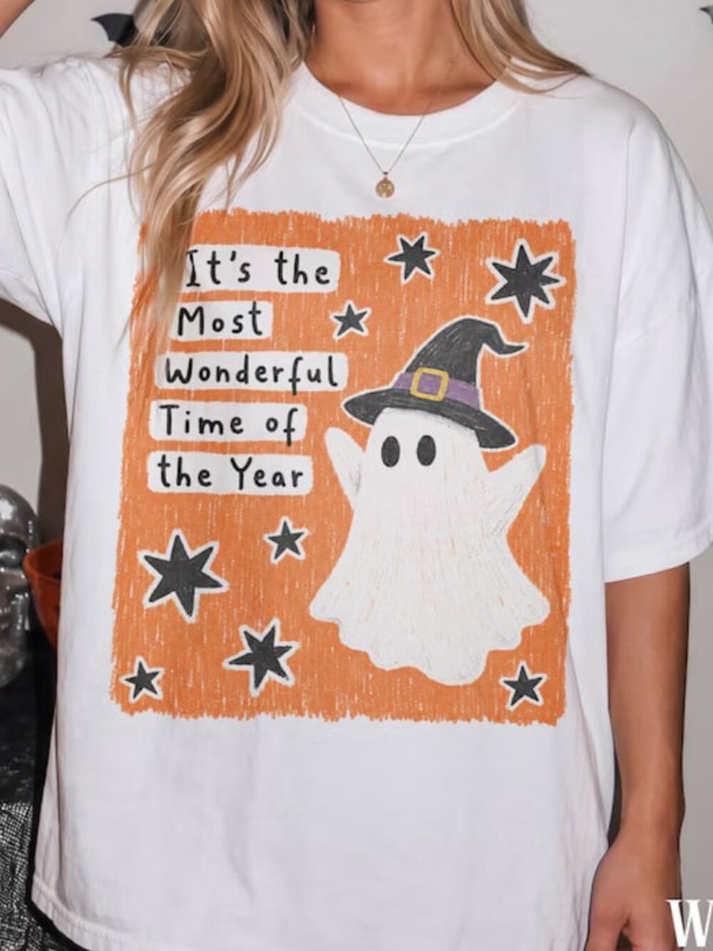 Funny Halloween Shirt, Cute Ghost Graphic Tee, Autumn Shirt